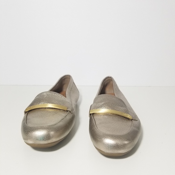 Calvin Klein Champagne Gold Slip on Loafers Sz 6.5 - Picture 4 of 7